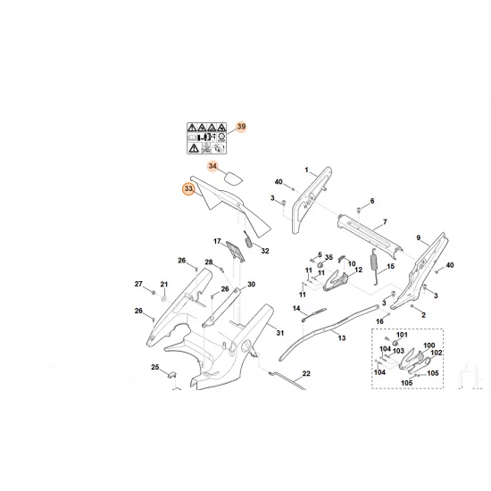 STIHL  Pokrywa kompl. 6375 700 2715